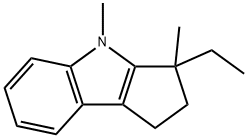 Cyclopent[b]indole, 3-ethyl-1,2,3,4-tetrahydro-3,4-dimethyl- (9CI) Structure