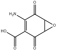 4-Amino-2,5-dioxo-7-oxabicyclo[4.1.0]hept-3-ene-3-carboxylic acid 구조식 이미지