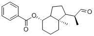 Benzoic acid 7a-methyl-1-(1-methyl-2-oxo-ethyl)-octahydro-inden-4-yl ester Structure