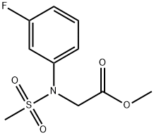 methyl [3-fluoro(methylsulfonyl)anilino]acetate Structure