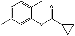 Cyclopropanecarboxylic acid, 2,5-dimethylphenyl ester (9CI) 구조식 이미지