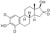 17BETA-ESTRADIOL-2,4,16,16-D4 Structure