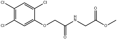 N-[(2,4,5-Trichlorophenoxy)acetyl]glycine methyl ester Structure