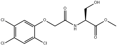 N-[(2,4,5-Trichlorophenoxy)acetyl]-L-serine methyl ester Structure