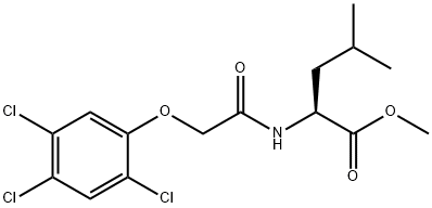 N-[(2,4,5-Trichlorophenoxy)acetyl]-L-leucine methyl ester Structure