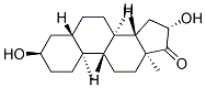 (3R,5S,8R,9S,10S,13S,14S,16S)-3,16-dihydroxy-10,13-dimethyl-1,2,3,4,5,6,7,8,9,11,12,14,15,16-tetradecahydrocyclopenta[a]phenanthren-17-one Structure