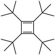1,3-Cyclobutadiene,1,2,3,4-tetrakis(t-butyl) Structure