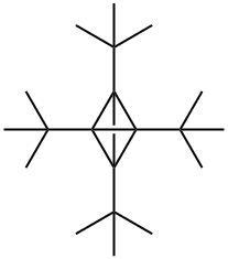 Tricyclo[1.1.0.02,4]butane,tetrakis(t-butyl) Structure