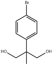 2-(4-BROMOPHENYL)-2-METHYLPROPANE-1,3-DIOL 구조식 이미지