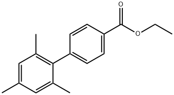 2',4',6'-Trimethylbiphenyl-4-carboxylic acid ethyl ester Structure