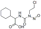 2-[3-(2-Chloroethyl)-3-nitrosoureido]-2-cyclohexylacetic acid 구조식 이미지