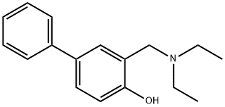 3-[(Diethylamino)methyl]biphenyl-4-ol 구조식 이미지