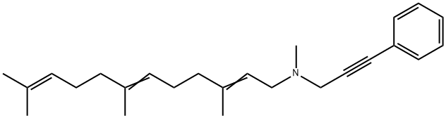 N-Methyl-N-(3-phenylpropan-2-ynyl)(3,7,11-trimethyl-2,6,10-dodecatrienyl)amine 구조식 이미지