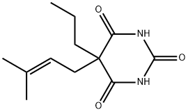5-(3-Methyl-2-butenyl)-5-propylbarbituric acid 구조식 이미지