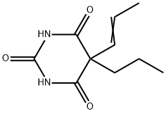 5-(1-Propenyl)-5-propyl-2,4,6(1H,3H,5H)-pyrimidinetrione 구조식 이미지