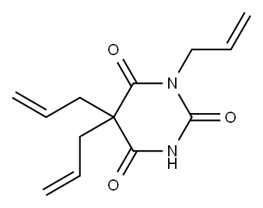 1,5,5-triallylbarbituric acid 구조식 이미지