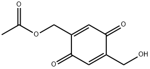2,5-Cyclohexadiene-1,4-dione, 2-[(acetyloxy)methyl]-5-(hydroxymethyl)- (9CI) 구조식 이미지