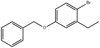 Benzene, 1-broMo-2-ethyl-4-(phenylMethoxy)- 구조식 이미지