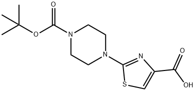 2-[1-(TERT-BUTOXYCARBONYL)-4-PIPERIDINYL]-1,3-THIAZOLE-4-CARBOXYLIC ACID Structure