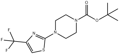 4-(4-TRIFLUOROMETHYL-THIAZOL-2-YL)-PIPERAZINE-1-CARBOXYLIC ACID TERT-BUTYL ESTER Structure