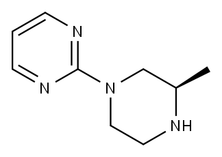Pyrimidine, 2-[(3R)-3-methyl-1-piperazinyl]- (9CI) 구조식 이미지