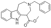 AZEPINO[4,5-B]INDOLE-5-CARBOXYLIC ACID,1,2,3,4,5,6-HEXAHYDRO-3-(PHENYLMETHYL)-,METHYL ESTER 구조식 이미지