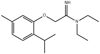 N1,N1-Diethyl-2-(5-methyl-2-isopropylphenoxy)acetamidine 구조식 이미지