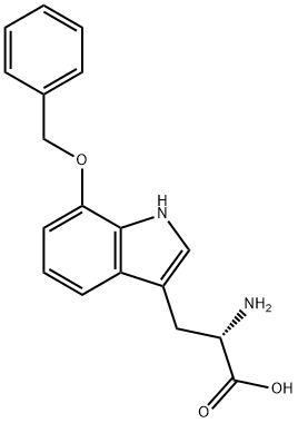 7-BENZYLOXY-D,L-TRYPTOPHAN 구조식 이미지