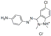3-[(4-aminophenyl)azo]-5-chloro-1,2-dimethyl-1H-indazolium chloride  구조식 이미지