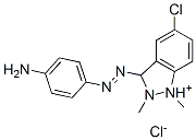 3-[(4-aminophenyl)azo]-5-chloro-1,2-dimethyl-1H-indazolium chloride  Structure