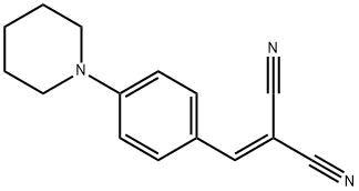 2-[[4-(1-piperidyl)phenyl]methylidene]propanedinitrile 구조식 이미지