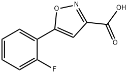 5-(2-fluorophenyl)isoxazole-3-carboxylic acid 구조식 이미지