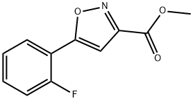 methyl 5-(2-fluorophenyl)isoxazole-3-carboxylate 구조식 이미지