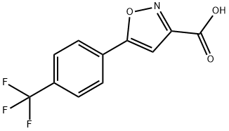 5-(4-(trifluoromethyl)phenyl)isoxazole-3-carboxylic acid 구조식 이미지