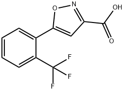 5-[2-(TRIFLUOROMETHYL)PHENYL]-3-ISOXAZOLECARBOXYLIC ACID Structure