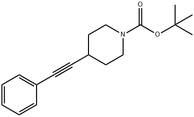 1-Boc-4-phenylethynyl-piperidine Structure