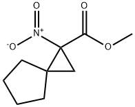 Spiro[2.4]heptane-1-carboxylic acid, 1-nitro-, methyl ester (9CI) 구조식 이미지