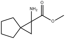 Spiro[2.4]heptane-1-carboxylic acid, 1-amino-, methyl ester (9CI) 구조식 이미지