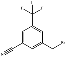 Benzonitrile, 3-(bromomethyl)-5-(trifluoromethyl)- 구조식 이미지