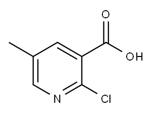 2-Chloro-5-methylpyridine-3-carboxylic acid Structure