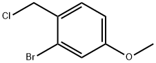 2-Bromo-4-methoxybenzyl Chloride (+ regioisomers) 구조식 이미지