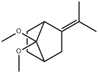 7,7-Dimethoxy-2-(1-methylethylidene)bicyclo[2.2.1]heptane 구조식 이미지