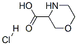 MORPHOLINE-3-CARBOXYLIC ACID HYDROCHLORIDE Structure
