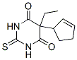 5-(2-Cyclopentenyl)-5-ethyl-2,3-dihydro-2-thioxo-4,6(1H,5H)-pyrimidinedione 구조식 이미지