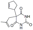 5-(2-Cyclopentenyl)-5-(2-methyl-2-propenyl)barbituric acid Structure