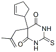 5-(2-Cyclopentenyl)-2,3-dihydro-5-(2-methyl-2-propenyl)-2-thioxo-4,6(1H,5H)-pyrimidinedione 구조식 이미지