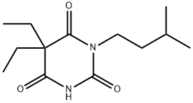 5,5-Diethyl-1-isopentylbarbituric acid 구조식 이미지