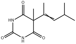 5-(1,3-Dimethyl-1-butenyl)-5-methyl-2,4,6(1H,3H,5H)-pyrimidinetrione Structure