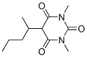 1,3-Dimethyl-5-(1-methylbutyl)barbituric acid Structure