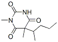 1,5-Dimethyl-5-(1-methylbutyl)-2,4,6(1H,3H,5H)-pyrimidinetrione Structure